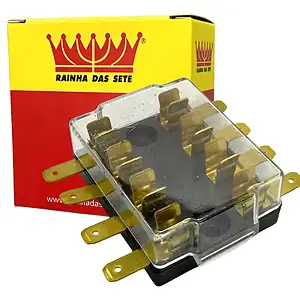 Caixa Fusíveis Para Ford F1000 Até 1989 Trator Cbt 4 Polos