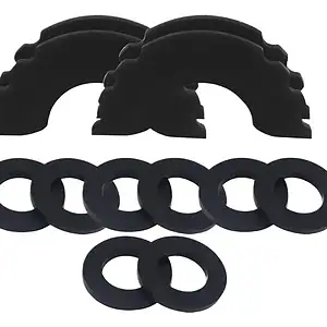 2 Black Tow Hook Protector Shackle Insulator
