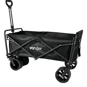 Carrinho Para Carga Ferramentas 75kg Vonder Com Rodas Cor Preto
