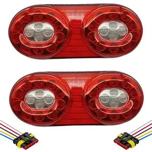 2 Lanterna Randon Refil Traseira Led Carreta 12v 24v (par)