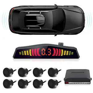 Sensor Dianteiro E Traseiro S10 1999 Sonoro 8p Preto Fosco