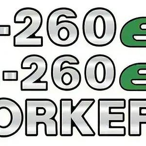 Kit Adesivo Emblema Resinado Caminhão Volks 26-260e Worker Cor Prateado