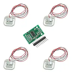04 Pcs - Célula De Carga Sensor De Peso 50kg + Modulo Hx711
