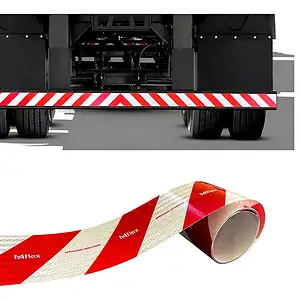 Faixa Refletiva Parachoque Caminhão Mflex Aprovado Senatran