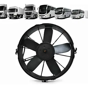 Eletroventilador Universal 12 Polegadas 24v Caminhão Carreta