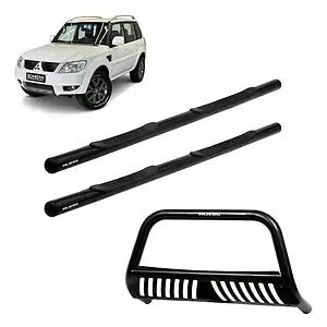Quebra Mato + Estribo Tr4 2005 2006 Preto