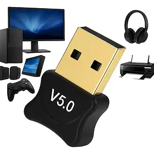 Adaptador Bluetooth Conector Pc Dongle Usb Fone Ouvido 5.0
