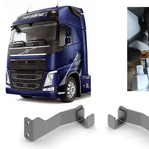 Par Reforço Suporte Paralama Traseiro Volvo Fh 2015 A Frente