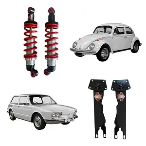 Suspensão Fusca Motor Ap Coilover + Lader Bar