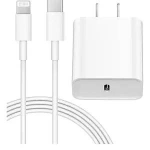 Carregador De Parede Usb-c Coreykin 20w Pd Com Cabo De 6 Pés