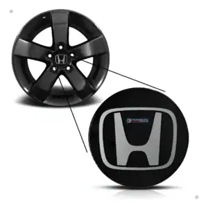 Kit 4 Calotinha Centro Roda Honda Hr-v Ex/exl Touring Civic