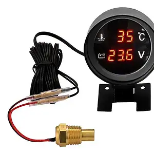 ( O Sensor Digital Redondo Da Temperatura Do Medidor Do