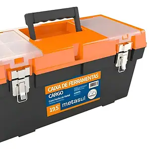 Caixa Ferramenta Profissional Fecho Metal Cargo 19,5 Metasul