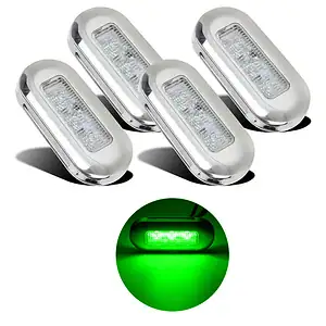 Kit 04 Luzes Internas Cortesia Prova D'água Barco Lancha