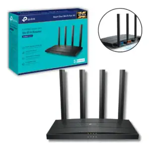 Roteador Tp-link Ax12 Wifi 6 Archer Ax1500 Dual Band Gigabit Preto