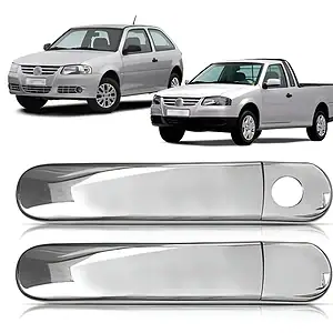 Aplique Kit Maçaneta Gol G3 99 00 01 02 03 04 05 2 Porta
