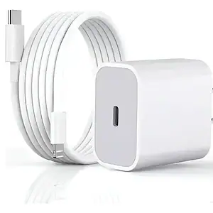 Carregador Usb-c De 20 W Para iPhone Com Cabo Tipo C Branco