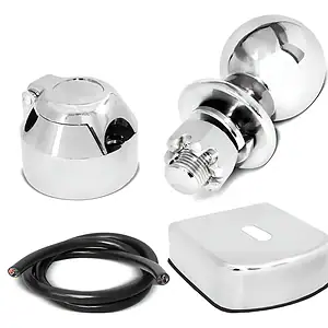 Kit Engate Reboque Bola Capa Aco Tomada Cromada