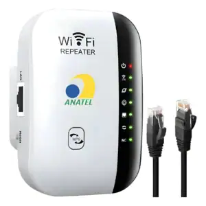Repetidor De Sinal Wifi Hold On Amplificador Potente Sem Fio Turbo Cor Branco 1800mbps Porta Ethernet Cobertura Estendida Casa Escritorio Configuracao Facil Compativel Roteador Wireless Cor Branco