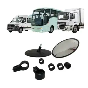 Par Espelho Redondo Auxiliar Ônibus Caminhão 150mm Convexo