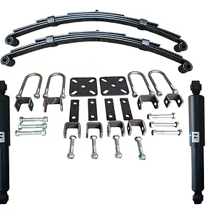 Kit Suspensão Carretinha 4 Laminas Com Amortecedores Jumelos