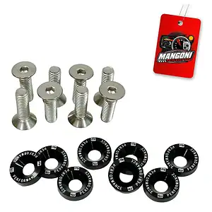 Arruela Fender Com Parafuso M6 (8 Pçs) Mangoni Racing