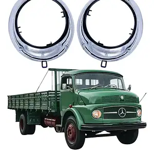 Aro Cromado Farol Caminhão Mercedes 1111 1113 1313 73- 1982