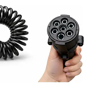 Chicote Elétrico Espiral Caminhao Cavalo 7 Fios 5,5m