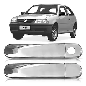 Aplique Kit Maçaneta Gol G4 05 06 07 08 09 A 13 2 Porta