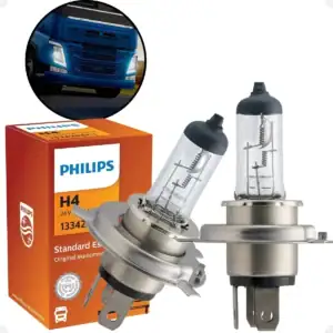 Par De Lâmpadas Farol De Caminhão H4 24v 70/75w Alto E Baixo