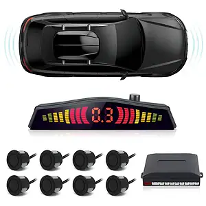 Sensor Dianteiro E Traseiro S10 2004 Sonoro 8p Preto Fosco