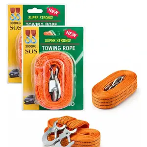 Kit 2un Cabo Cinta Reboque Elevação Amarração 3000kg - 4m