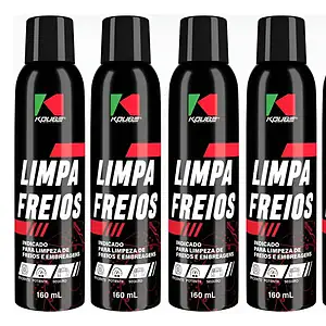 Kit 6 Unidades Limpa Freios 160ml Automotivo Koube Branco