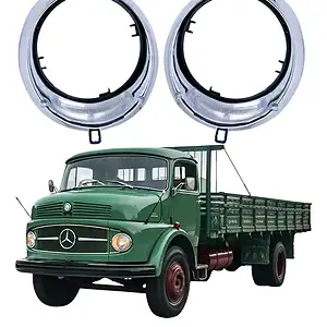 Aro moldura de farol para caminhão Mercedes 1111 1113 1313 73 A 1982.