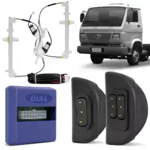 Kit Vidro Eletrico Caminhao Volkswagen 80 A 2006 + Travas