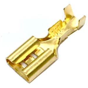 100x Terminal Femea 6,3mm S/isol S/trava Latao B Basto