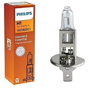 10 Lâmpadas H1 24v 70w Halógena Philips Caminhão E Ônibus !!