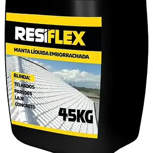 Manta Líquida 45kg Resiflex Concreto Parede Umidade Acabamento Fosco Cor Cinza