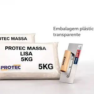 Kit C/ 2 Massa Lisa Branca 5kg Alta Aderência Umidade Protec