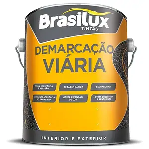 Tinta Demarcação Viária Amarela 3,6L Brasilux para Estradas