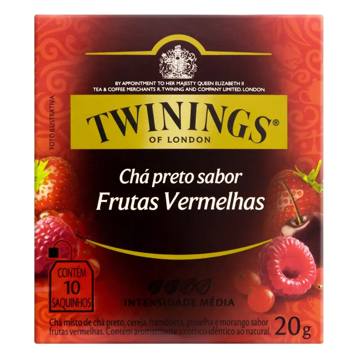 Chá Preto Twinings Frutas Vermelhas 20g - 10 Sachês