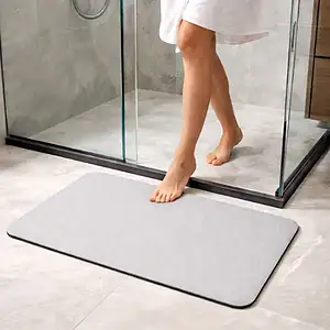 Tapete Piso Terra Diatomácea Super Absorvente Flexível