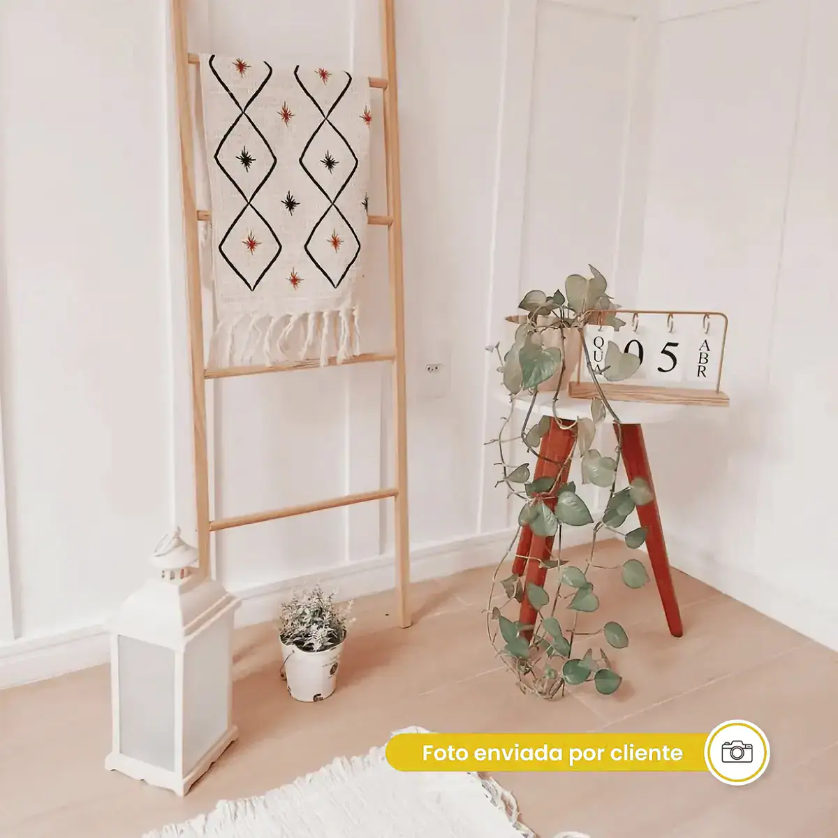 Rodapé De Eva Autocolante 15mx7cm Flexível Branco Decorativo - Imagem 2
