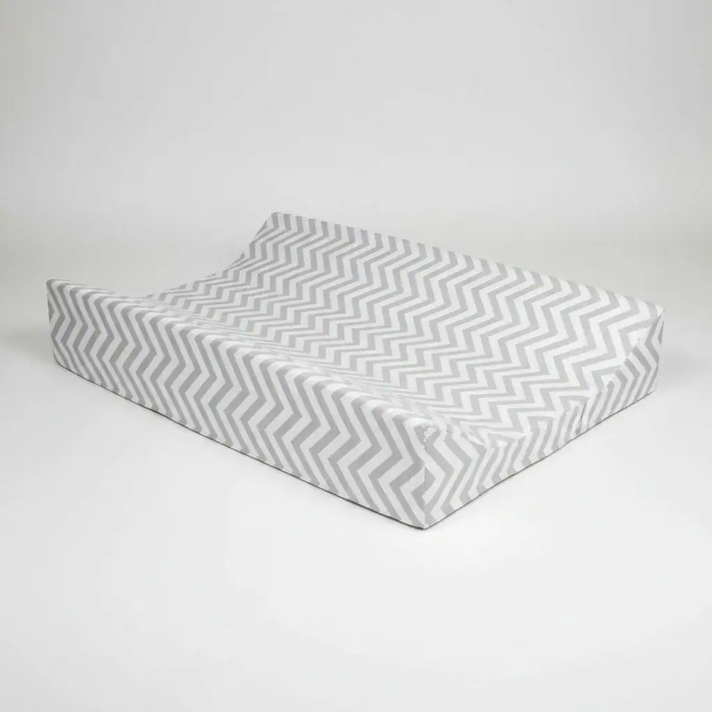 Trocador De Bebe Americano Chevron Cinza Cinza Chevron - Imagem 3