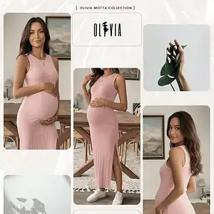 Vestido Gestante Gravida Longo Maternidade Soltinho Lola