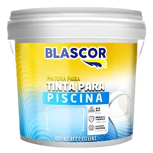 Tinta Para Piscina Blascor Azul Fosco 3,6L Impermeabilizante Concreto