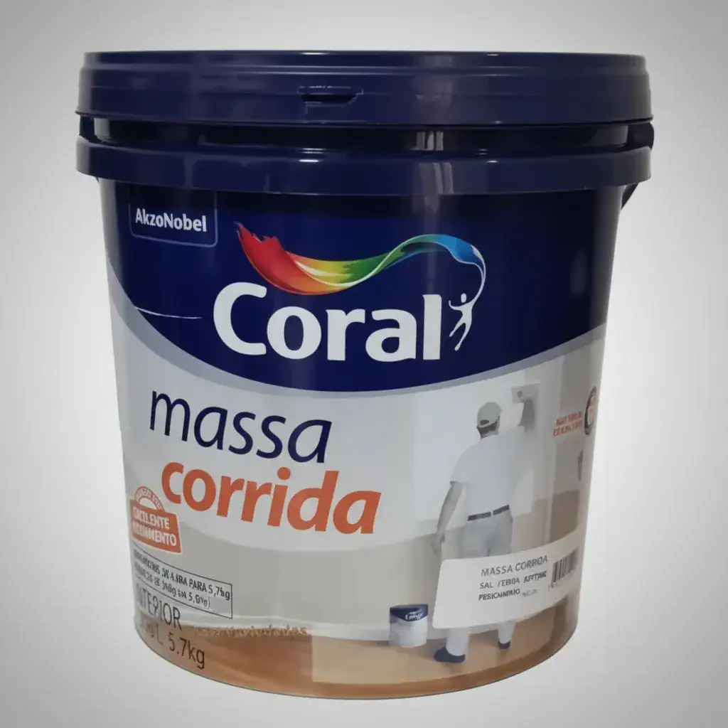 Massa Corrida Pva 6kg Facil De Lixar E Aplicar Galão - Coral - Imagem 2