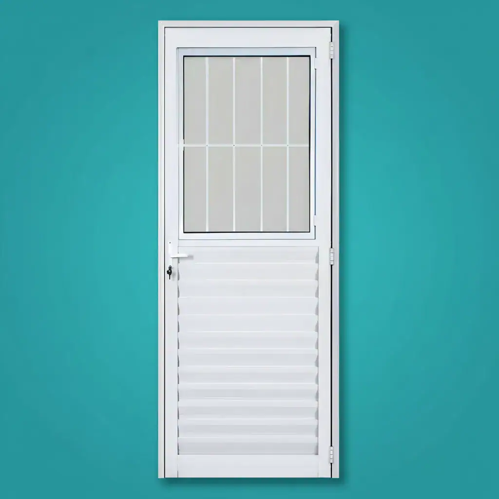 Porta Social C/postigo 210x080 Branco Lado Esquerda L.25 - Imagem 2