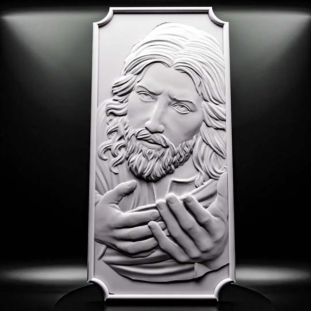 Conjunto Kit 4 Formas 3d Gesso E Cimento Religiosos - Imagem 4