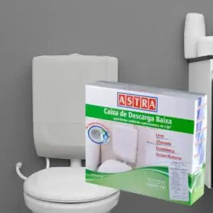 Caixa De Descarga Baixa De Até 6 Lpf Duplo Acionamento Astra
